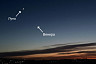Над Саратовом наблюдали редкое по красоте сближение планет с Луной 